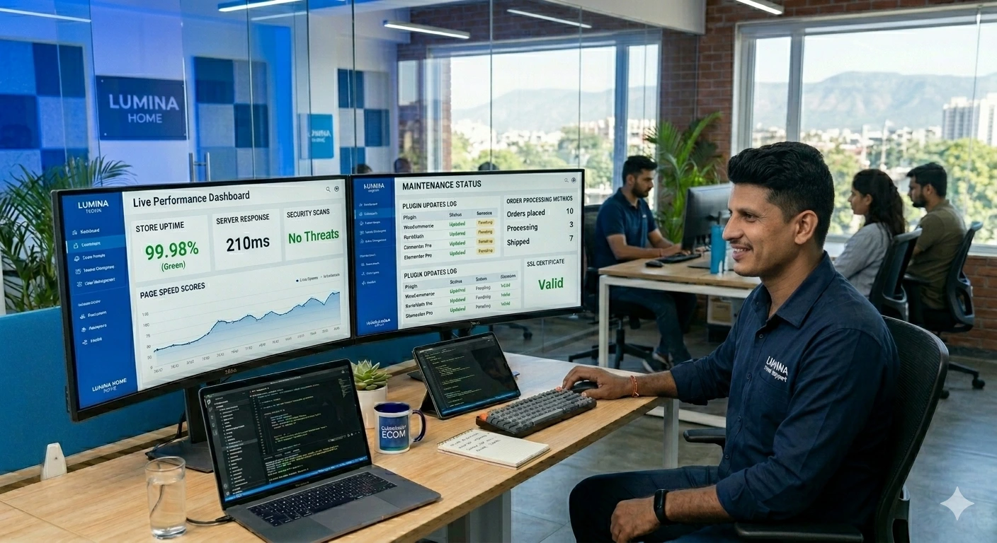 ECOMMERCE MAINTENANCE & SUPPORT ECOMMERCE MAINTENANCE & SUPPORT